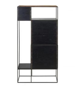 Kleo INDOOR Sublime Mixed Boatwood & Metal 3 Drawer Shelving Storage Unit