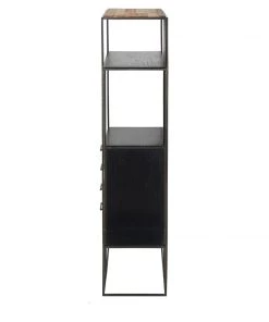 Kleo INDOOR Sublime Mixed Boatwood & Metal 3 Drawer Shelving Storage Unit