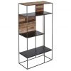 Kleo INDOOR Sublime Mixed Boatwood & Metal Open Bookshelf Storage Unit
