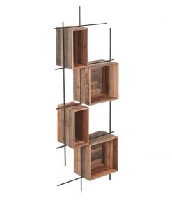 Kleo Sublime Mixed Boatwood & Metal Large Box Wall Shelving Unit 7 Kleo Sublime Mixed Boatwood & Metal Large Box Wall Shelving Unit