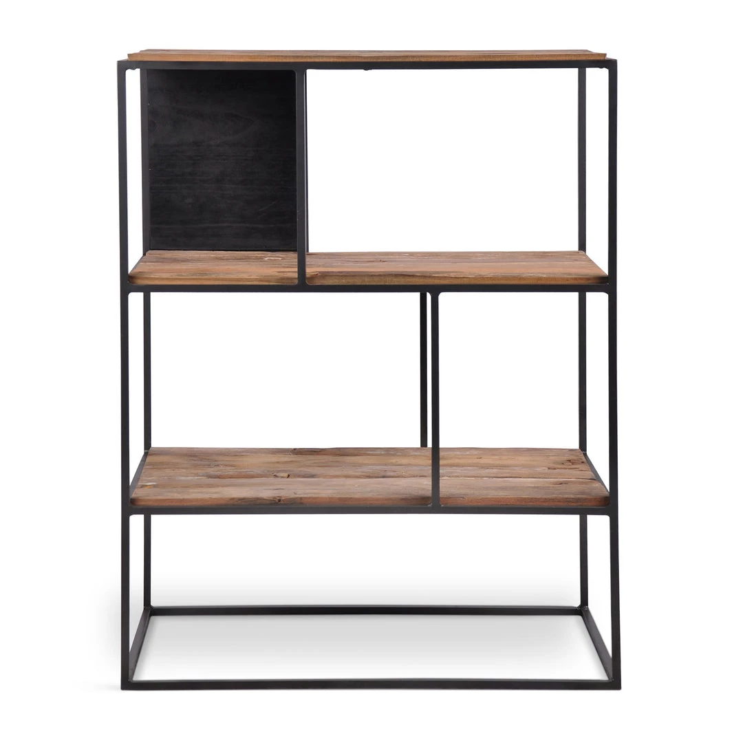 Kleo Sublime Mixed Boatwood & Metal Open Compact Bookshelf Cabinet INDOOR 4 Kleo Sublime Mixed Boatwood & Metal Open Compact Bookshelf Cabinet INDOOR