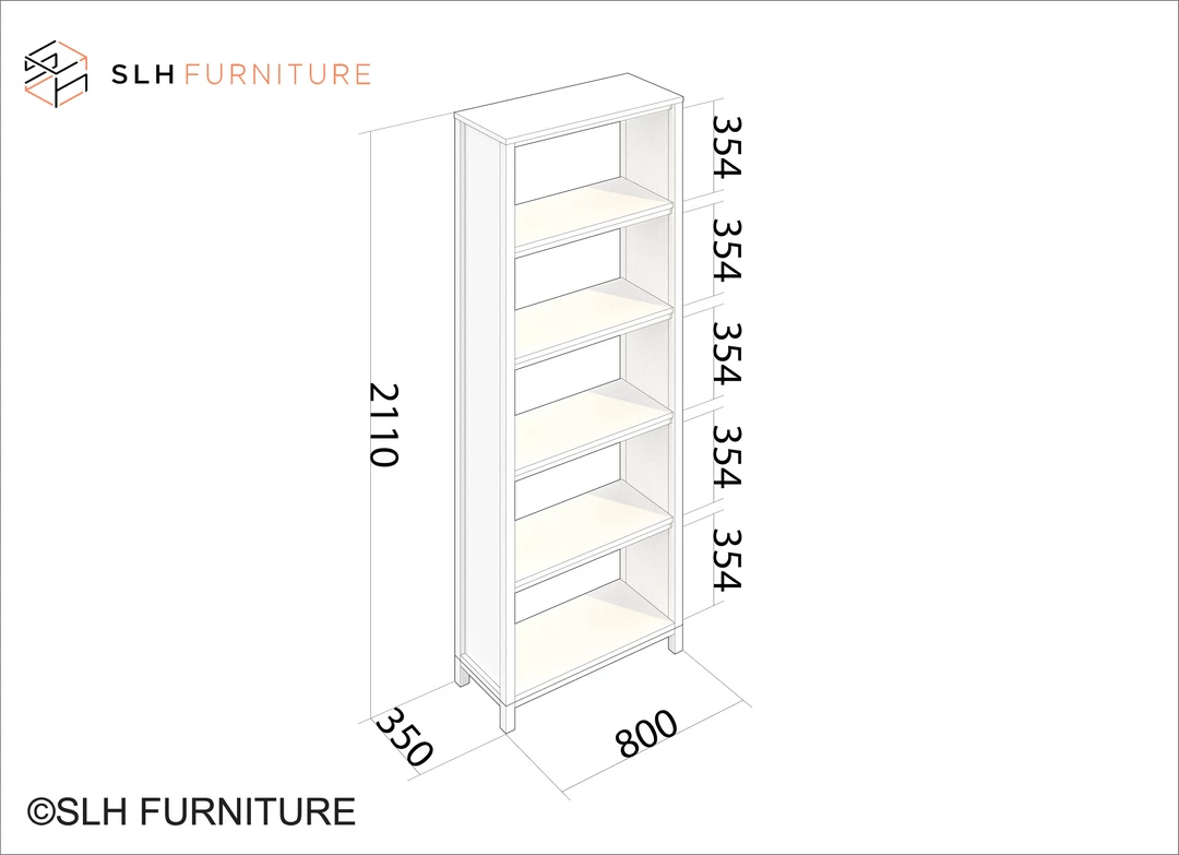 Karpenter INDOOR Solid Bookshelf - FSC Teak 2 Karpenter INDOOR Solid Bookshelf - FSC Teak