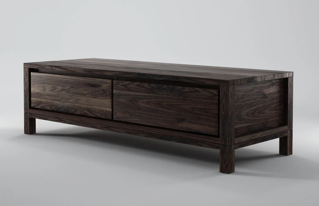 Karpenter Solid TV Unit Walnut Natural 5 Karpenter Solid TV Unit Walnut Natural