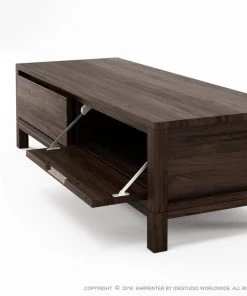 Karpenter Solid TV Unit Walnut Natural
