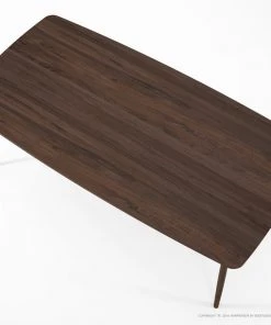 Karpenter Twist Dining Table 180cm - American Walnut INDOOR