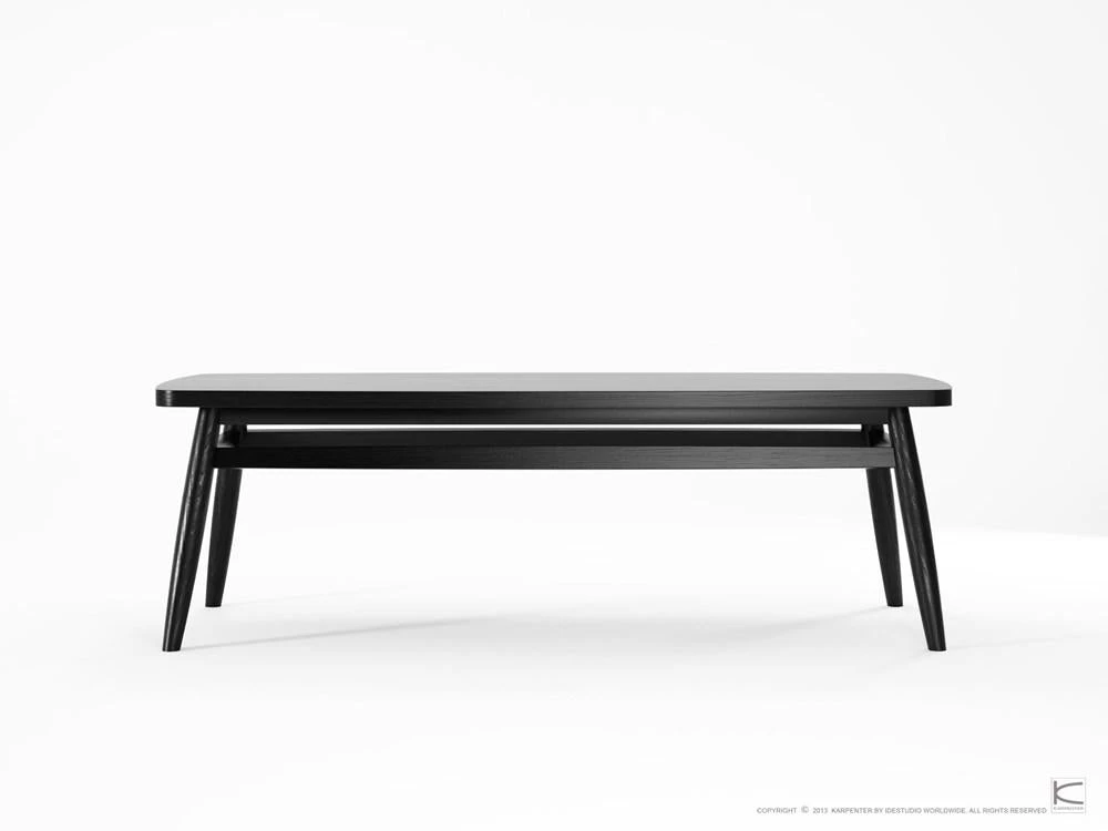 Karpenter Twist Coffee Table 120cm - Satin Black INDOOR 2 Karpenter Twist Coffee Table 120cm - Satin Black INDOOR