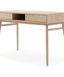Karpenter Twist Desk With 2 Drawers- European Oak INDOOR