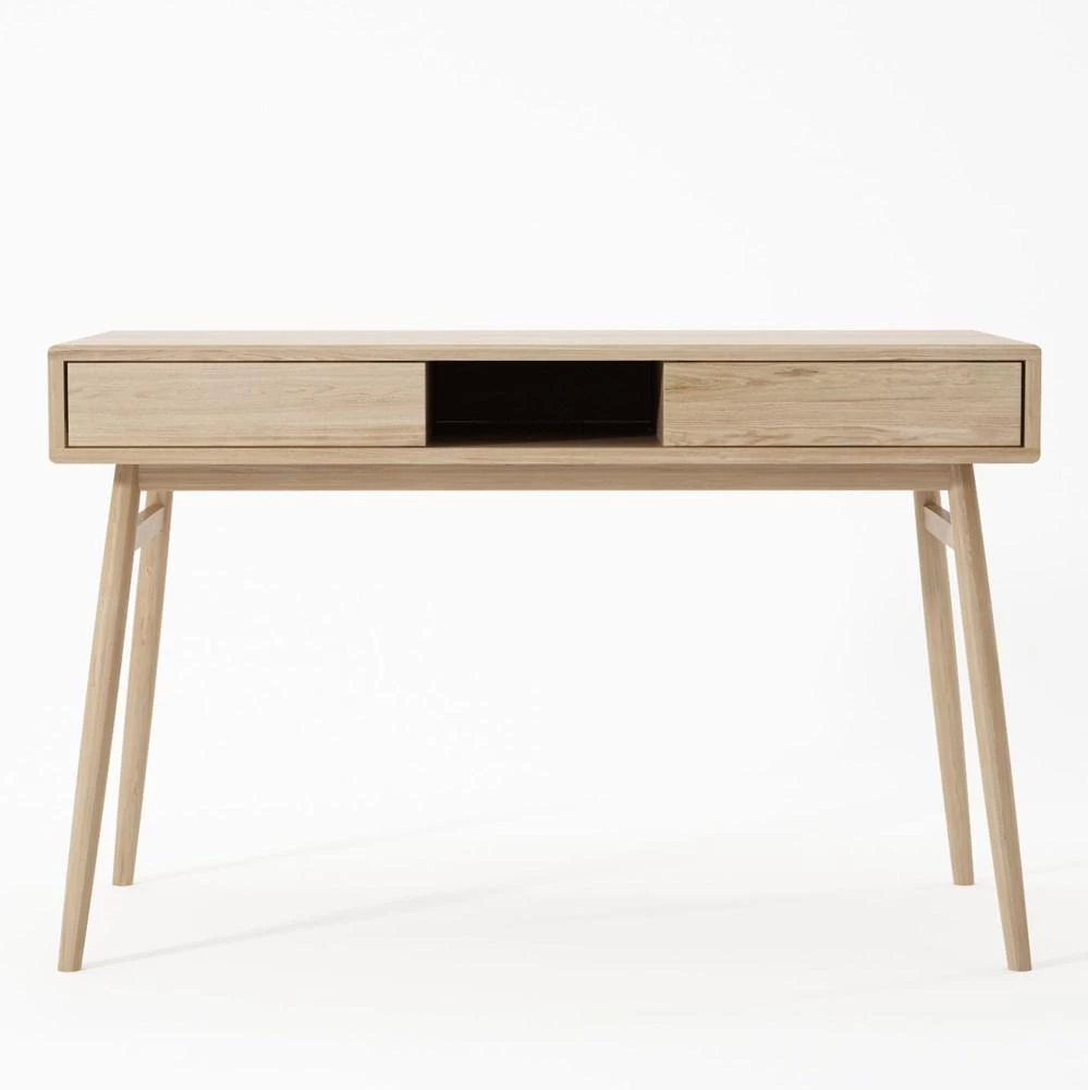 Karpenter Twist Desk With 2 Drawers- European Oak INDOOR 2 Karpenter Twist Desk With 2 Drawers- European Oak INDOOR