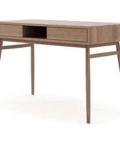 Karpenter Twist Desk With 2 Drawers - FSC Teak