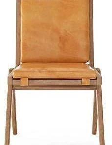Karpenter Tribute Chair FSC Teak With Tan Cognac INDOOR