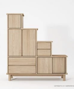 Karpenter Tansu K Stairs Cabinet - European White Oak INDOOR