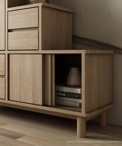 Karpenter Tansu K Stairs Cabinet - European White Oak INDOOR