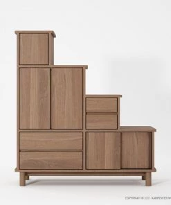 Karpenter Tansu K Stairs Cabinet - FSC Teak INDOOR