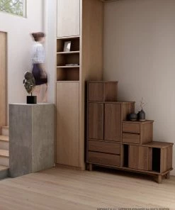 Karpenter Tansu K Stairs Cabinet - FSC Teak INDOOR