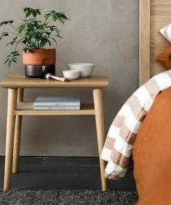 Karpenter Vintage Wide Open Bedside - European Oak