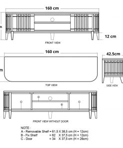 Karpenter INDOOR Koppar Media Cabinet With 2 Doors - European Oak