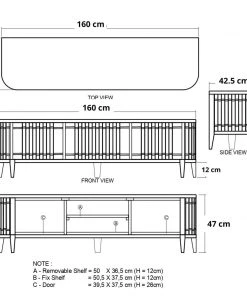 Karpenter Koppar Media Cabinet With 3 Doors - FSC Teak INDOOR 11 Karpenter Koppar Media Cabinet With 3 Doors - FSC Teak INDOOR
