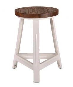 SLH Rack Stool With Timber Top