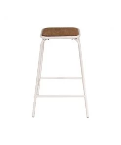 SLH INDOOR Tube Counter Stool - White