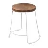 SLH Splay Dining Stool White INDOOR