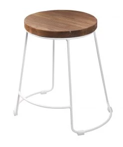 SLH Splay Dining Stool White INDOOR