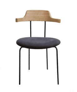 Marmo Aria Armchair Black|Oak|Telegrey INDOOR