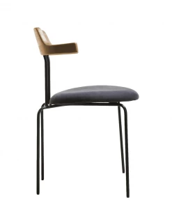 Marmo Aria Armchair Black|Oak|Telegrey INDOOR