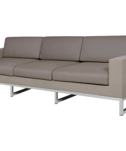 Mamagreen Quilt Sofa 3 Seater Ss,Hemp,Coal OUTDOOR