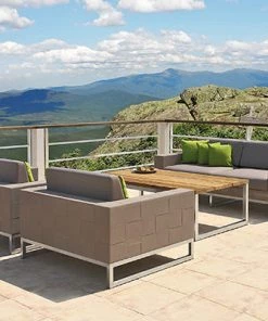 Mamagreen OUTDOOR Quilt 1 Seater Ss,Hemp,Coal