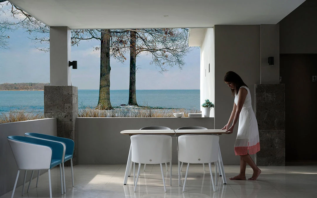 Mamagreen Zupy Dining Table 165cm - Teak OUTDOOR