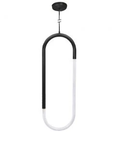 Marmo Cantone Oval Ceiling Pendant Black