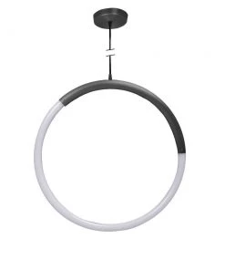 Marmo Cantone Round Ceiling Pendant Black