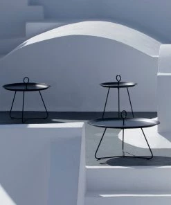 Eyelet Outdoor Tray Side Table 60cm By Houe (Black)