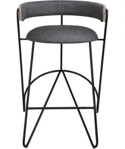 Marmo INDOOR Loop Barstool Black|Oak|Grey