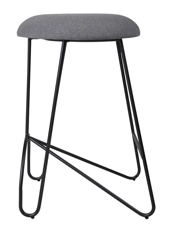 Marmo Loop Backless Counter Stool Black|Telegrey INDOOR 4 Marmo Loop Backless Counter Stool Black|Telegrey INDOOR