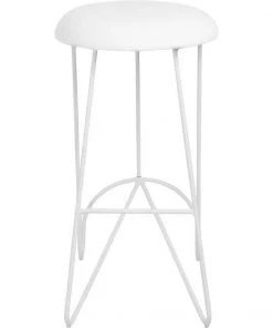 Marmo Loop Backless Barstool White| White