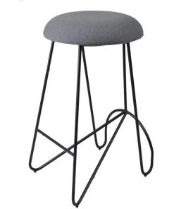 CHEAP SLH SHOP 13 Marmo Loop Backless Counter Stool Black|Telegrey INDOOR