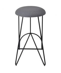 Marmo Loop Backless Counter Stool Black|Telegrey INDOOR