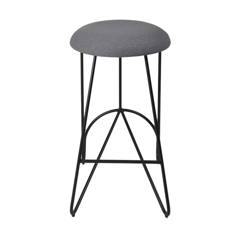 Marmo Loop Backless Counter Stool Black|Telegrey INDOOR 2 Marmo Loop Backless Counter Stool Black|Telegrey INDOOR