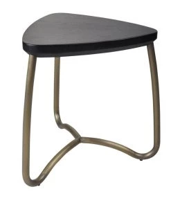 Marmo Loop Side Table Bronze| Black Oak INDOOR