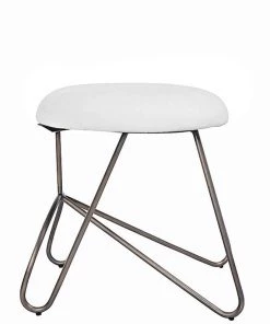 Marmo Loop Low Stool Bronze| White 5 Marmo Loop Low Stool Bronze| White
