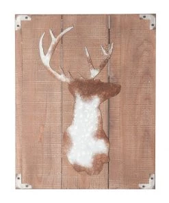 SLH Luxe Stag Wall Art On Timber Panels