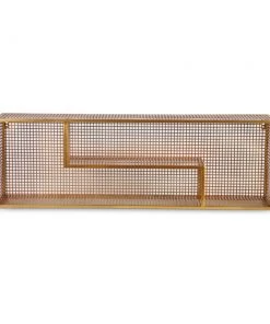 SLH AU Luxe Brass Mesh Wall Mounted Shelf DÉCOR