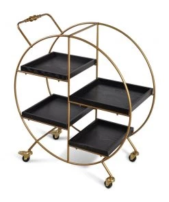 SLH Luxe Round Bar Trolley