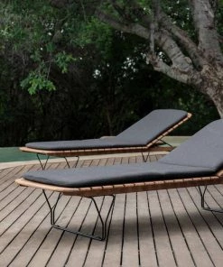 Molo Outdoor Bamboo Sunlounger Chair By Houe