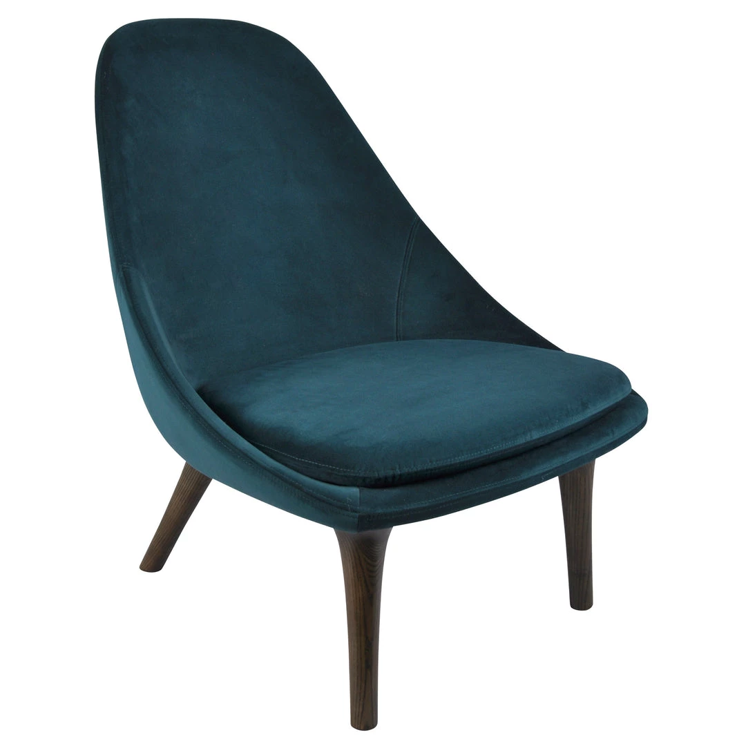 Marmo Tundra Lounge Chair Dark Oak | Velvet 1 Marmo Tundra Lounge Chair Dark Oak | Velvet