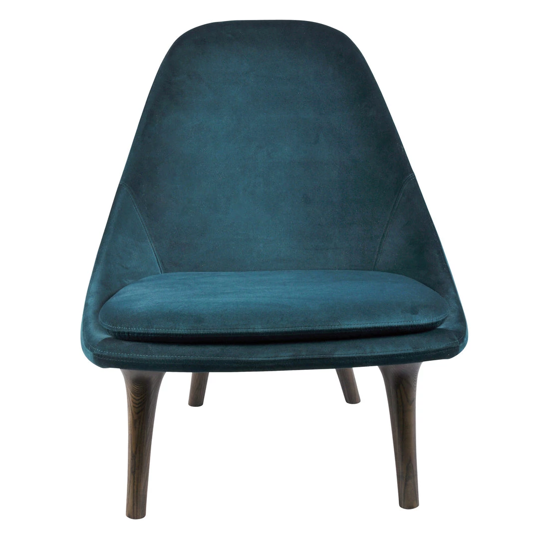 Marmo Tundra Lounge Chair Dark Oak | Velvet 3 Marmo Tundra Lounge Chair Dark Oak | Velvet