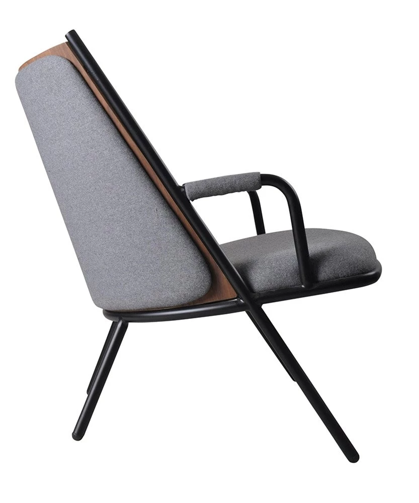 Marmo INDOOR Zafra Lounge Chair Low Back Black|Grey 2 Marmo INDOOR Zafra Lounge Chair Low Back Black|Grey