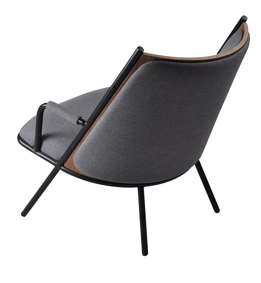 Marmo INDOOR Zafra Lounge Chair Low Back Black|Grey 4 Marmo INDOOR Zafra Lounge Chair Low Back Black|Grey