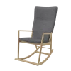 Nofu Flow Rocking Chair - Natural Ash | Slate Grey Cushion INDOOR